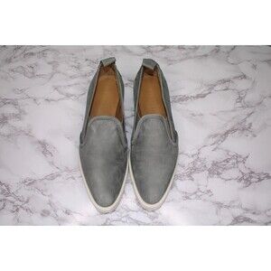 Everlane Womens The Leather Street Sneaker Grey Suede Sz 8